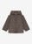 HUTTEliHUT Jacket Wool Fleece Brown Melange – dziecięca kurtka z wełny merino z kapturem