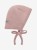 HUTTEliHUT Bonnet Wool Fleece Mahogany Rose – wiązana czapka niemowlęca z wełny merino
