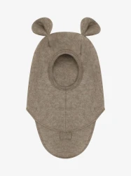 Balaclava Ears Wool Fleece Savannah Melange – kominiarka z wełny merino z uszkami