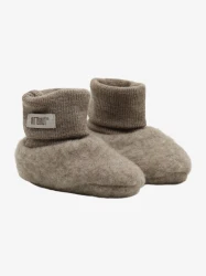 Footies Wool Fleece Savannah Melange - buciki niemowlęce z wełny merino