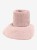 HUTTEliHUT Footies Wool Fleece Woodrose - pojedynczy bucik niemowlęcy z wełny merino, widok z boku
