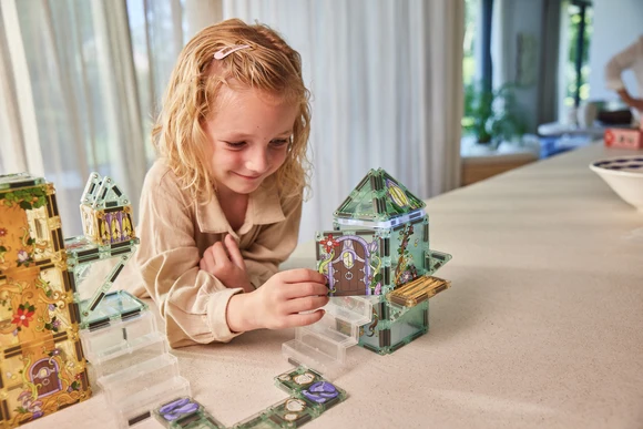 Zabawa Cleverclixx Magic Forest Pack Pastel – podświetlany leśny domek i zamek