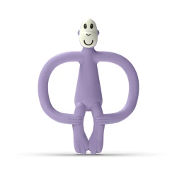 Original Teether Purple – silikonowy gryzak małpka ze szczoteczką i etui