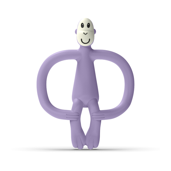 Matchstick Monkey Original Teether Purple fioletowy gryzak Małpka dla niemowląt od 3 miesięcy