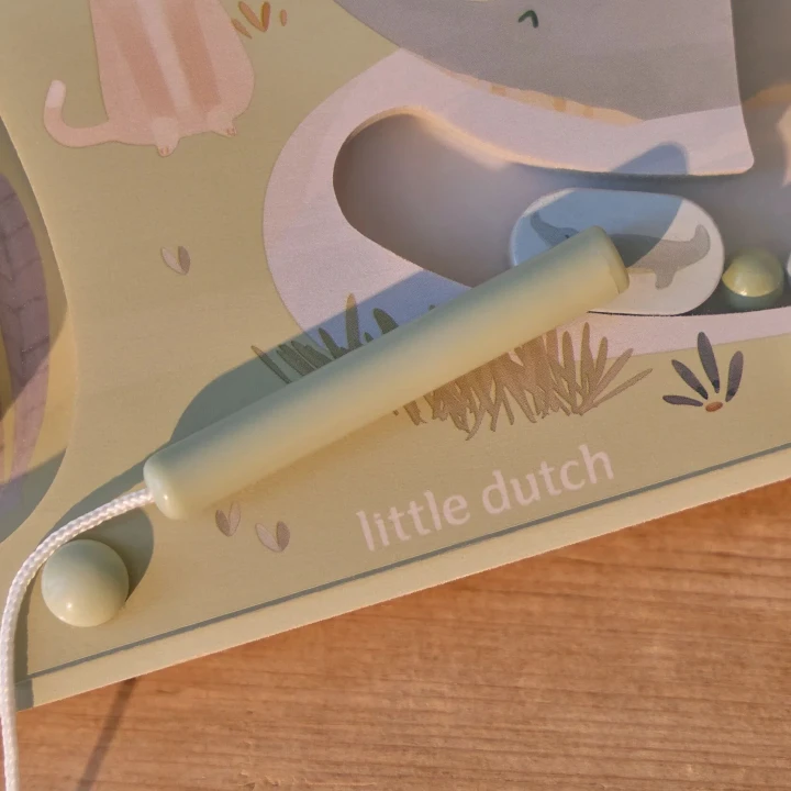 Magnetyczny rysik w labiryncie Little Dutch Safari Friends Green LD7464