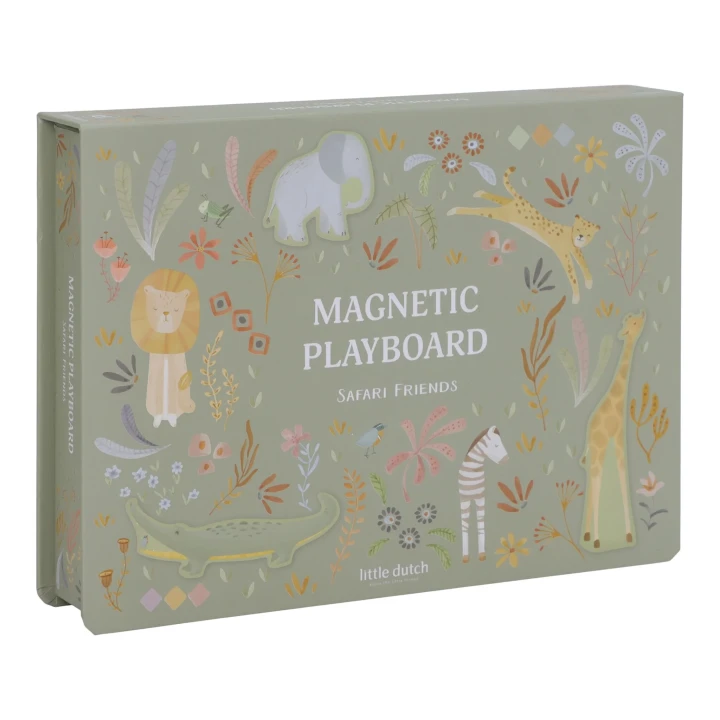 Little Dutch Safari Friends Magnetic Game Board zamknięte pudełko FSC