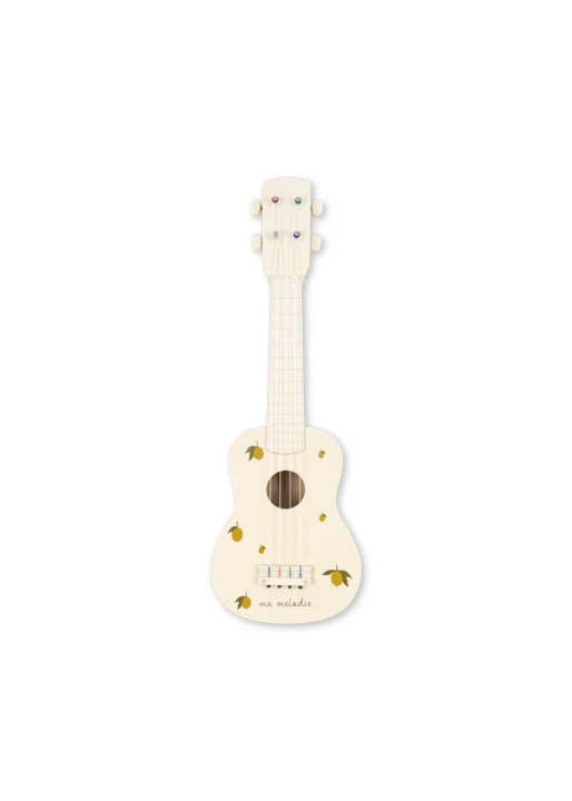 Drewniane ukulele Konges Sløjd Glossy Lemon FSC – widok na wprost