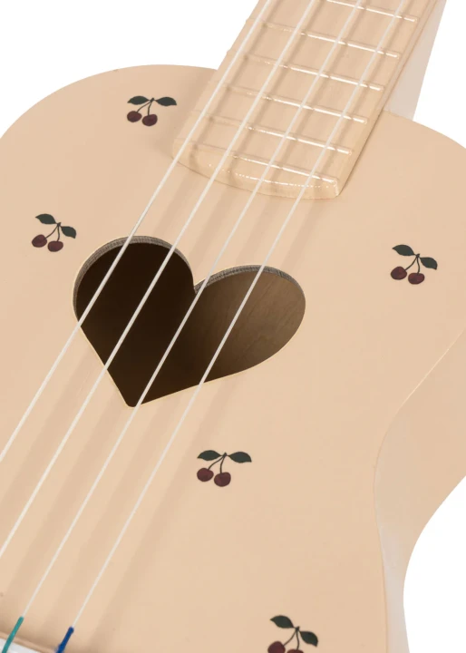 Drewniane ukulele Glossy Cherry FSC – błyszczący korpus i otwór rezonansowy
