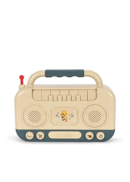 Konges Sløjd Baby Boombox interaktywne radio-zabawka dla dzieci – widok z przodu