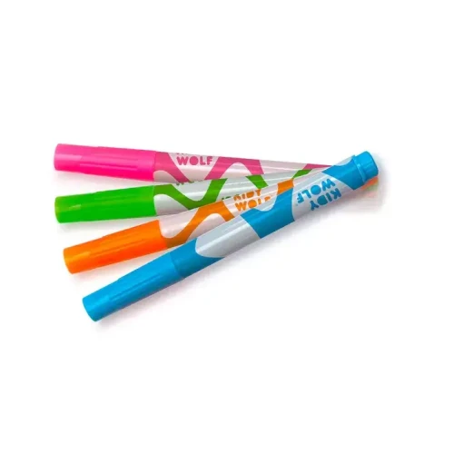 Markery-fluorescencyjne-KIDYMARKERS---rozowy,-zielony,-pomaranczowy,-niebieski--Kidywolf