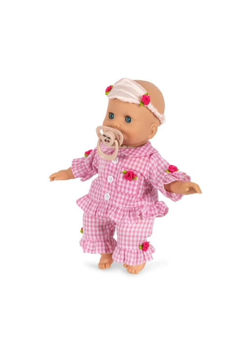 Konges Sløjd Lalka Lulu Doll 34 cm z piżamką, maską do spania i smoczkiem