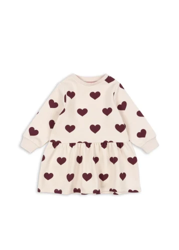 Konges Sløjd sukienka dresowa Lou Sweat Dress Coeur Winetasting