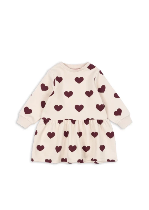 Konges Sløjd sukienka dresowa Lou Sweat Dress Coeur Winetasting