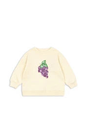 Bluza dziecięca Lou Sequin Sea Mist z cekinowymi winogronami