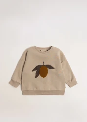 Bluza dziecięca Lou Terry Oxford Tan Lemon