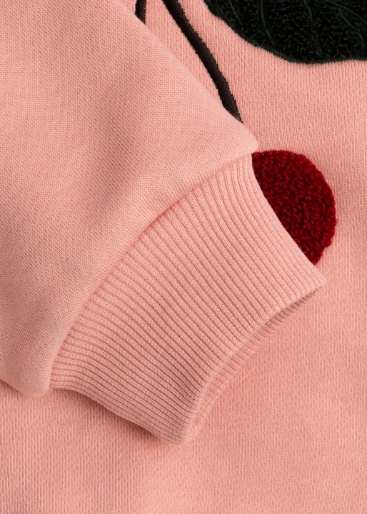 Lou Terry Mellow Rose Cherry – rękaw i prążkowany mankiet