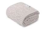 Ciepły kocyk merino Wave light grey