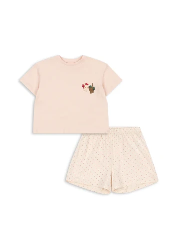 Konges Sløjd Famo Box Fit Pirouette Dot Creole Pink komplet dziecięcy