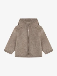 Jacket Ears Wool Fleece Savannah Melange – dziecięca kurtka z wełny merino z uszkami
