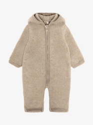 Pram Suit Wool Fleece Savannah Melange – kombinezon niemowlęcy z wełny merino
