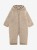 HUTTEliHUT Pram Suit Wool Fleece Savannah Melange – kombinezon niemowlęcy, widok z przodu