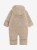 HUTTEliHUT Pram Suit Wool Fleece Savannah Melange – kombinezon niemowlęcy, widok z tyłu