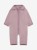 HUTTEliHUT Pram Suit Ears Wool Fleece Woodrose – kombinezon niemowlęcy z wełny merino, widok z przodu