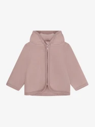 Jacket Ears Wool Fleece Mahogany Rose – kurtka dziecięca z wełny merino i uszkami