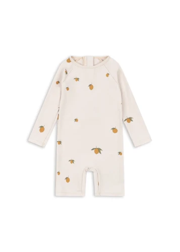 Konges Sløjd Aster Onesie Mon Grand Citron kombinezon kąpielowy UV