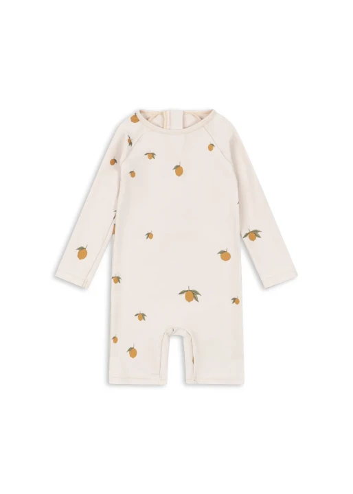 Konges Sløjd Aster Onesie Mon Grand Citron kombinezon kąpielowy UV