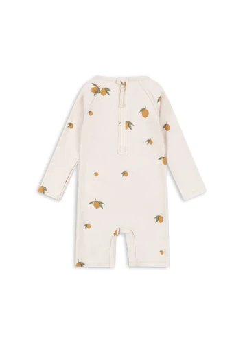 Konges Sløjd Aster Onesie Mon Grand Citron widok z tyłu