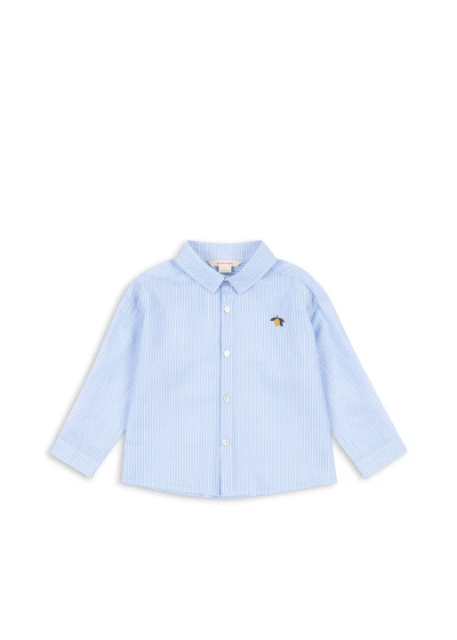 Konges Sløjd Wes Shirt Blue Stripe koszula dziecięca w błękitne paski
