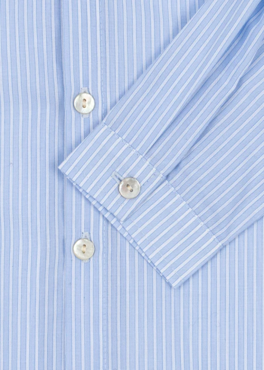 Konges Sløjd Wes Shirt Blue Stripe detal mankietu