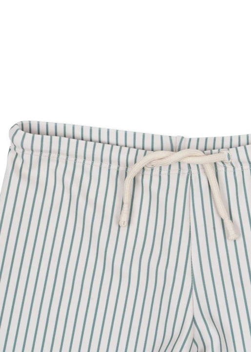 Aster Tea Stripe detal pasa dziecięcych szortów kąpielowych