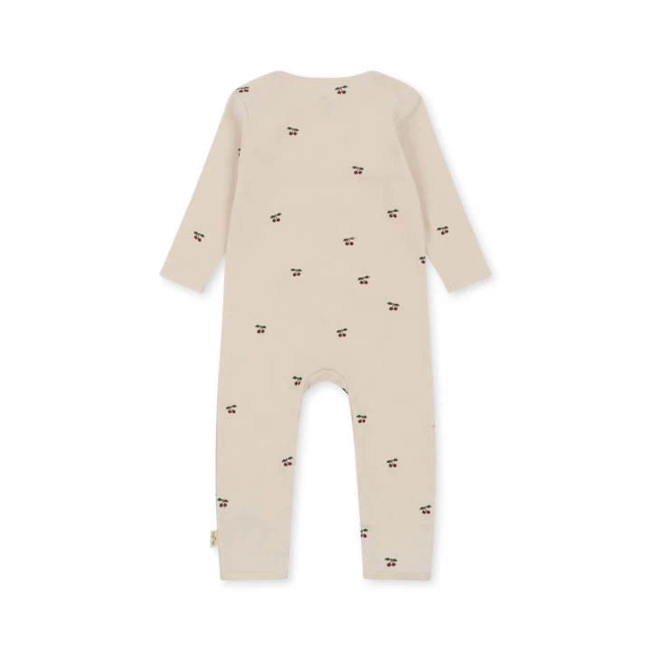 Pajacyk niemowlęcy Konges Sløjd Onesie Cherry widok z tyłu