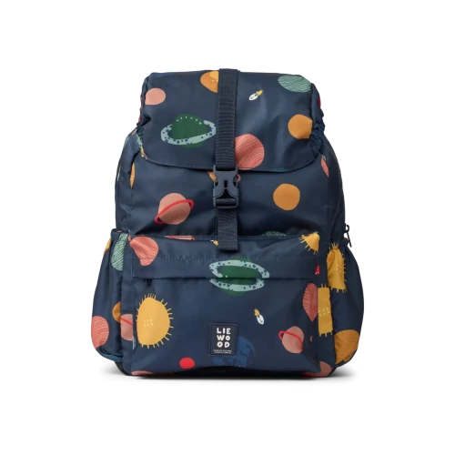 Liewood Johnny Universe Classic Navy plecak szkolny w planety