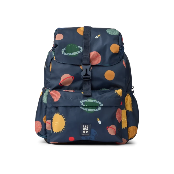 Liewood Johnny Universe Classic Navy plecak szkolny w planety