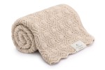 Kocyk merino Pearl warm beige