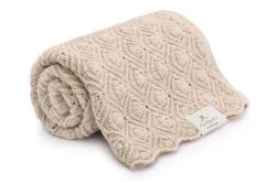 Kocyk merino Pearl warm beige