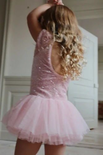 Konges Sløjd Ballerina Dress Ash Rose sukienka tutu na dziewczynce