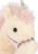 Konges Sløjd Starlight Unicorn Off White detal rogu i kwiatowej tasiemki