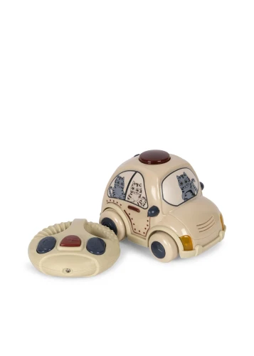 Konges Sløjd Remote Control Police Car Beige samochód policyjny na pilota
