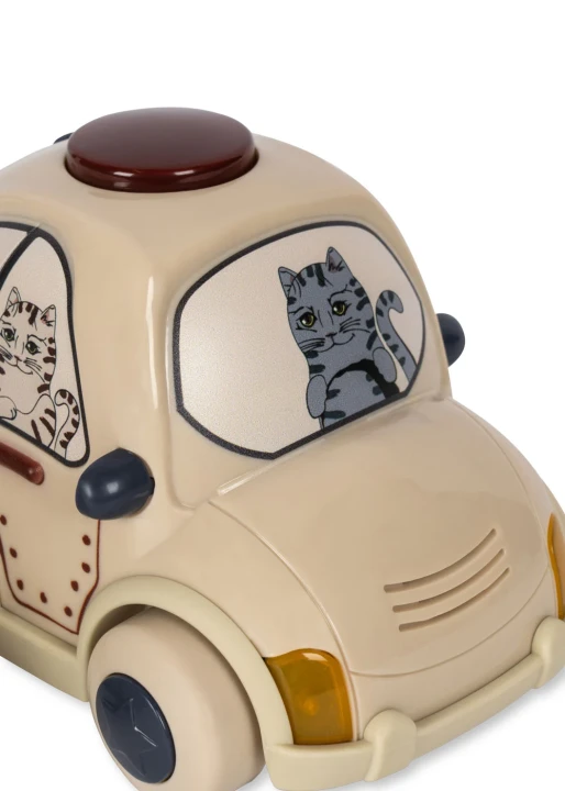 Konges Sløjd Remote Control Police Car Beige zbliżenie przodu samochodu