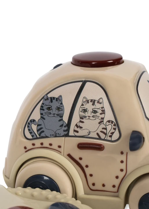 Konges Sløjd Remote Control Police Car Beige bok auta z kotami