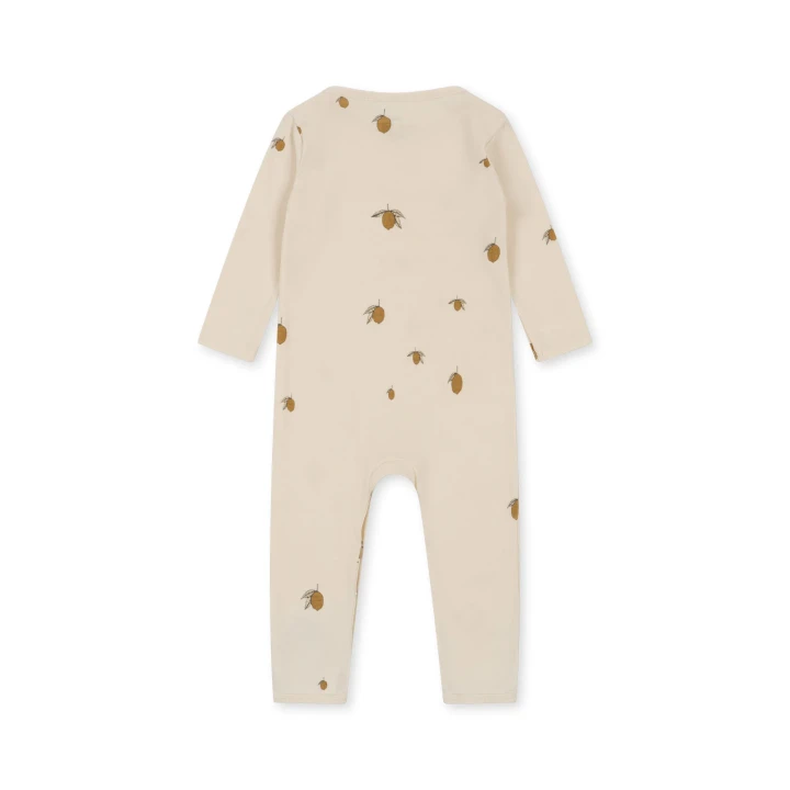 Konges Sløjd Onesie GOTS Lemon – tył pajacyka niemowlęcego