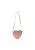 Konges Sløjd Tut Shoulder Bag Mellow Rose – tył torebki w kształcie serca