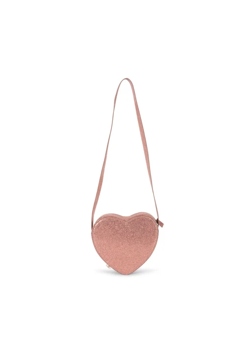 Konges Sløjd Tut Shoulder Bag Mellow Rose – tył torebki w kształcie serca