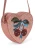 Konges Sløjd Tut Shoulder Bag Mellow Rose – brokatowy przód z wisienkami