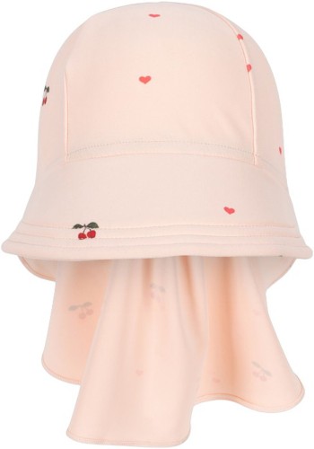 Merle Frill Cherry Coeur Rose – kapelusz UV dla dzieci z osłoną karku