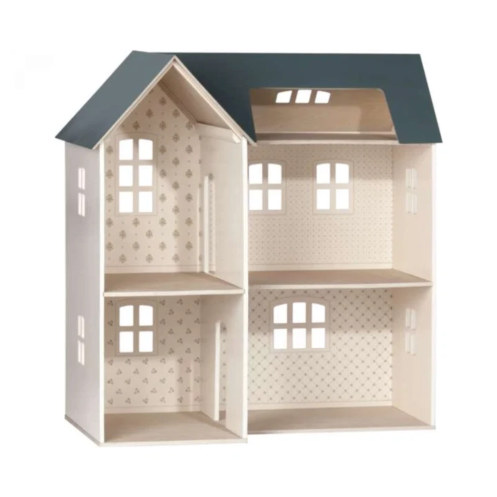 Maileg House of Miniature – drewniany domek dla lalek bez wyposażenia